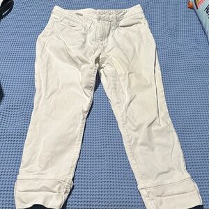 Joe's Jeans Classic White Cropped Denim